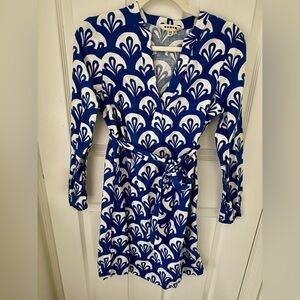 Blue and White Summer Dress